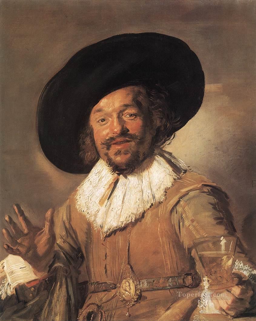 The Merry Drinker WGA portrait Dutch Golden Age Frans Hals Oil Paintings
